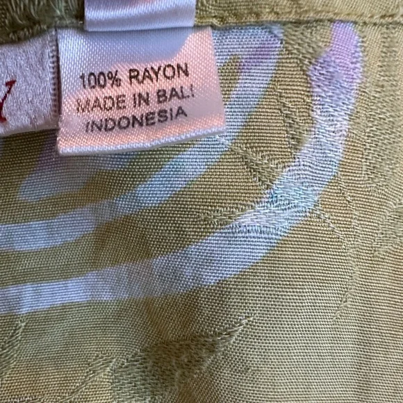 Chicos Zenergy Asian Inspired Button Down Short Sleeve Blouse Top - Picture 5 of 8